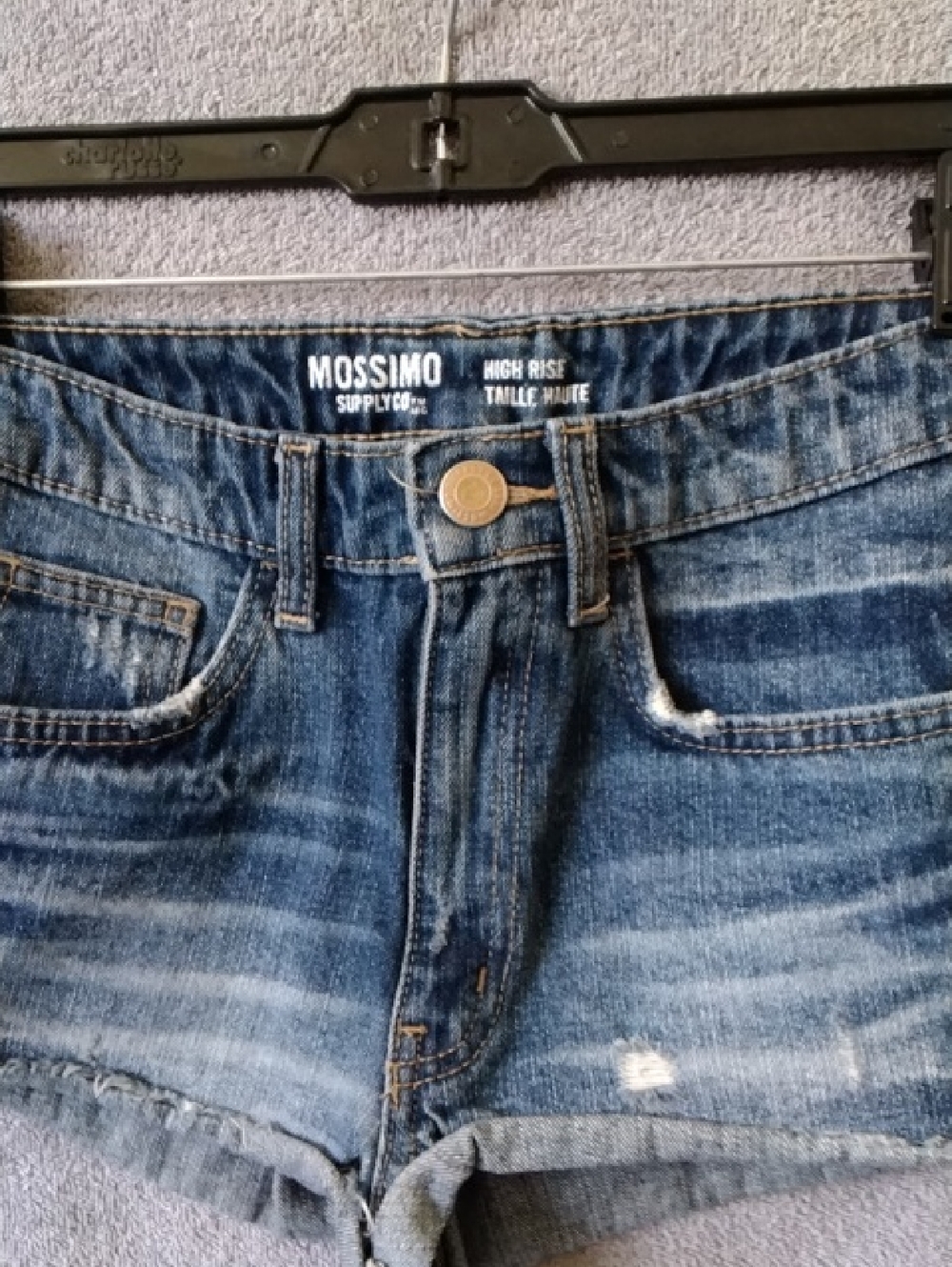 High Rise Jean Shorts - Picture 2 of 6